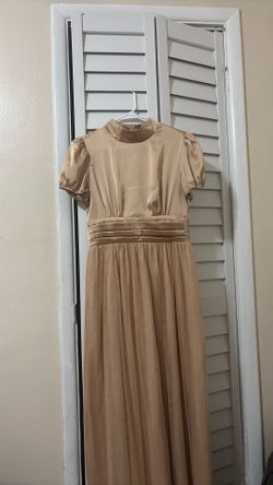 Cream Dress With Tulle
