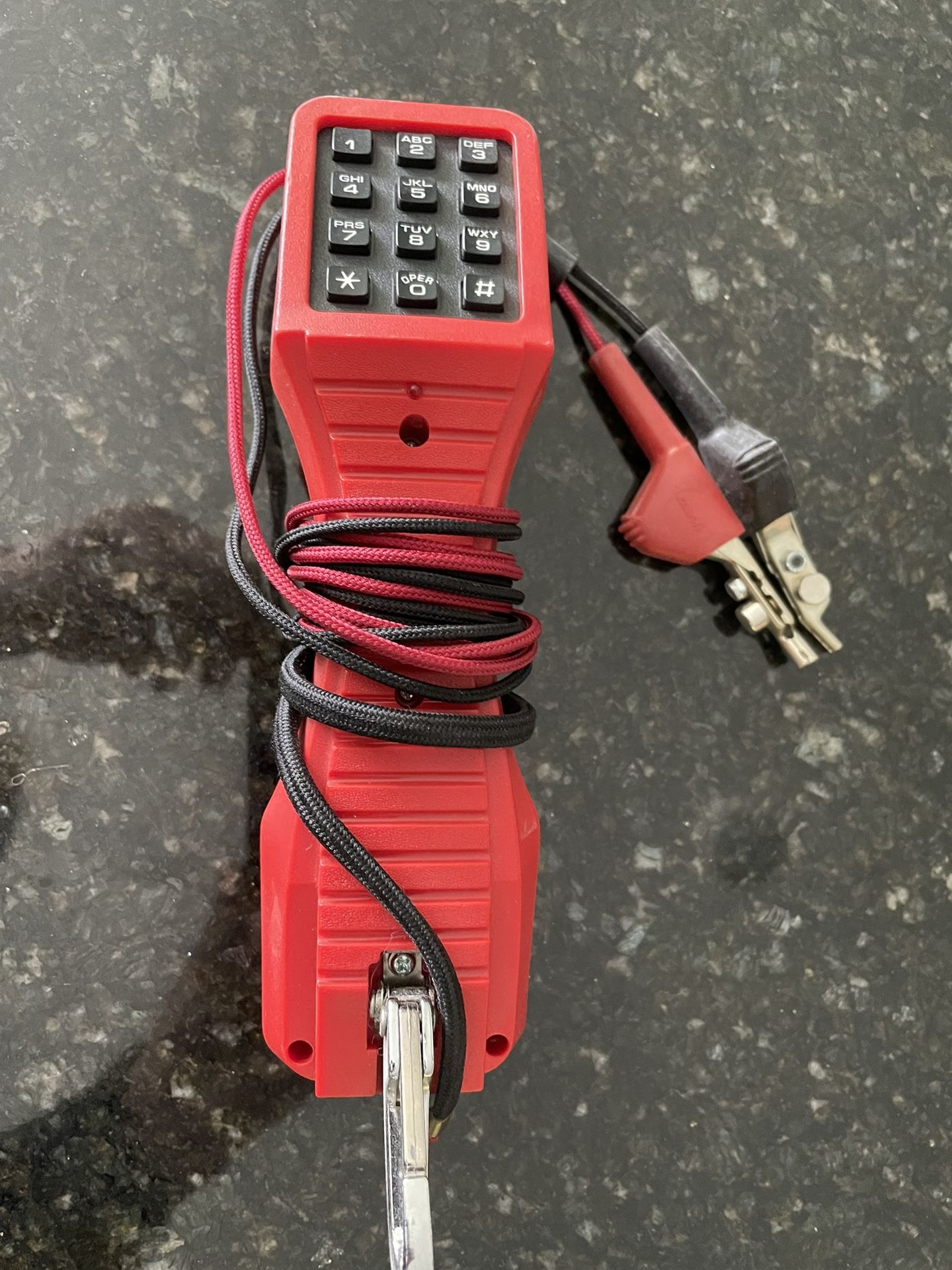 HARRIS TS19 MODEL 19800-HD9 LINEMAN BUTT TEST SET RED