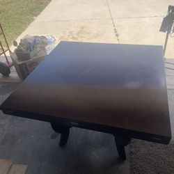 Beautiful Dark Wood Kitchen Table 