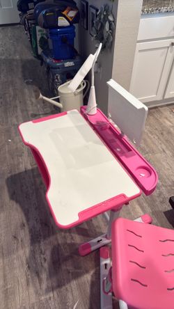 Small pink desk
