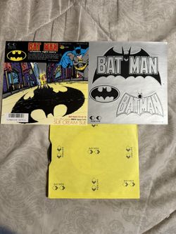 Super Rare ! Batman 1987 7 inch EP Record Promo Copy with Sticker Japanese