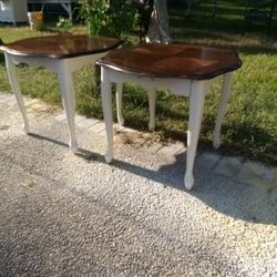 Pair Of End Tables (wood)