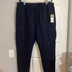 Men’s Navy Blue Cargo/Joggers By Goodfellow& Co. Size L NWT