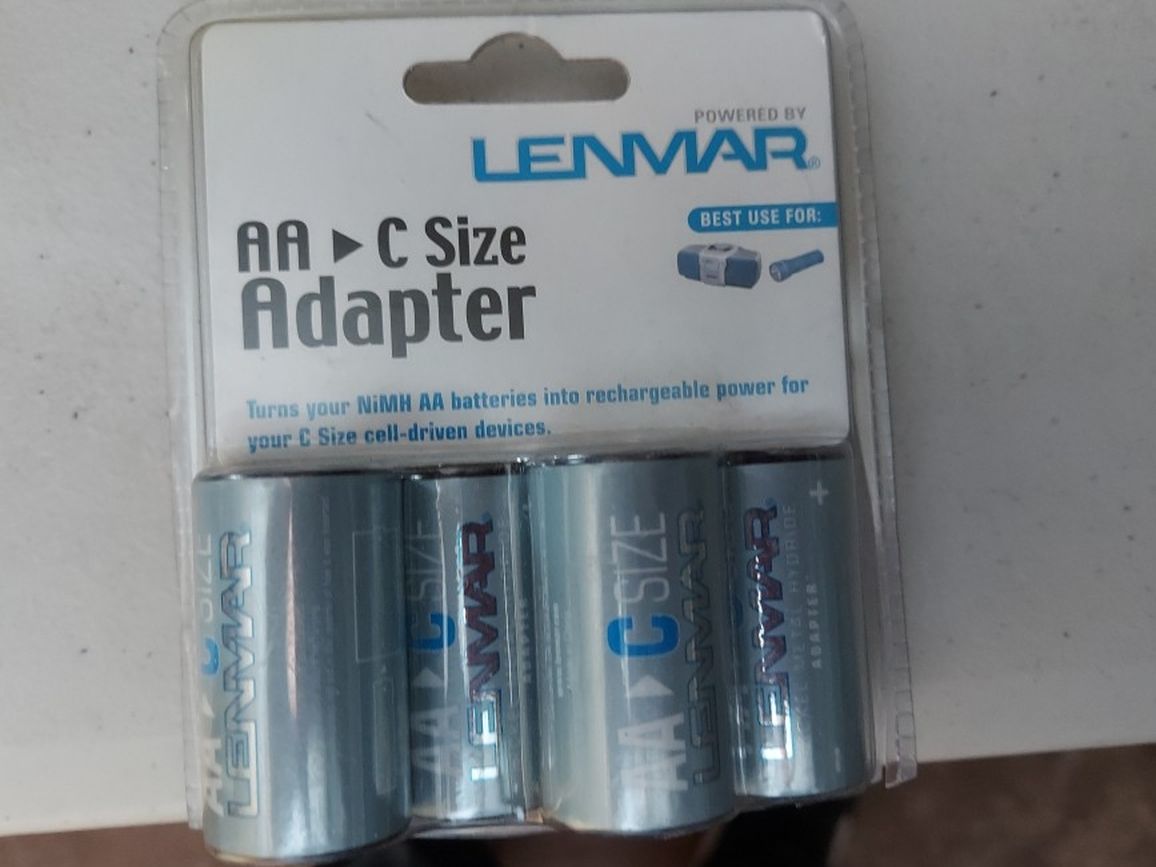 Aa To C Size Battery Adapter