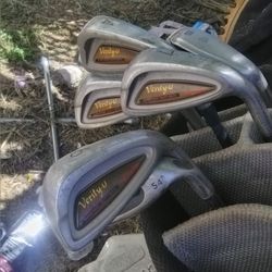 Mixed Beginner Golf Clubs including Callaway Steelhead X-16 Sand Wedge