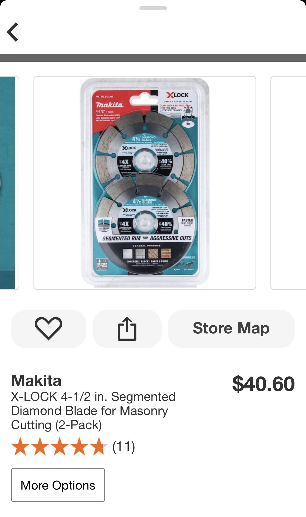 4-1/2” Makita Cut Off Wheel