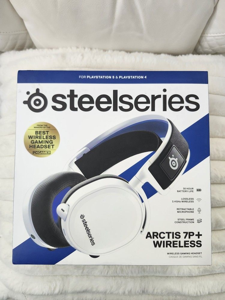 SteelSeries Arctis 7P+Bluetooth Wireless Gaming Headset For Playstation4/5 White