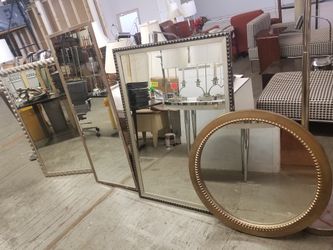 Hotel style mirrors 8n variety of sizes