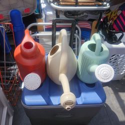 3 LARGE PLANT  WATERING CANS. $10 ALL