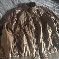 Dkny Leather Jacket XXL