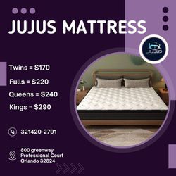 🔥🔥TWIN,FULL,QUEEN AND KING MATTRESS STARTING AT $150‼A SET BEST PRICE INTOWN BEST PRICE ON BRAND NEW PLUSH TOP MATTRESS ORTHOPEDIC 🔥🔥

