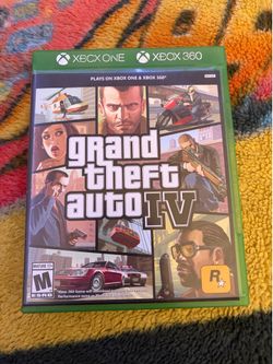 Grand Theft Auto IV GTA 4 (Microsoft Xbox 360 & Xbox One, 2017) Game And Case