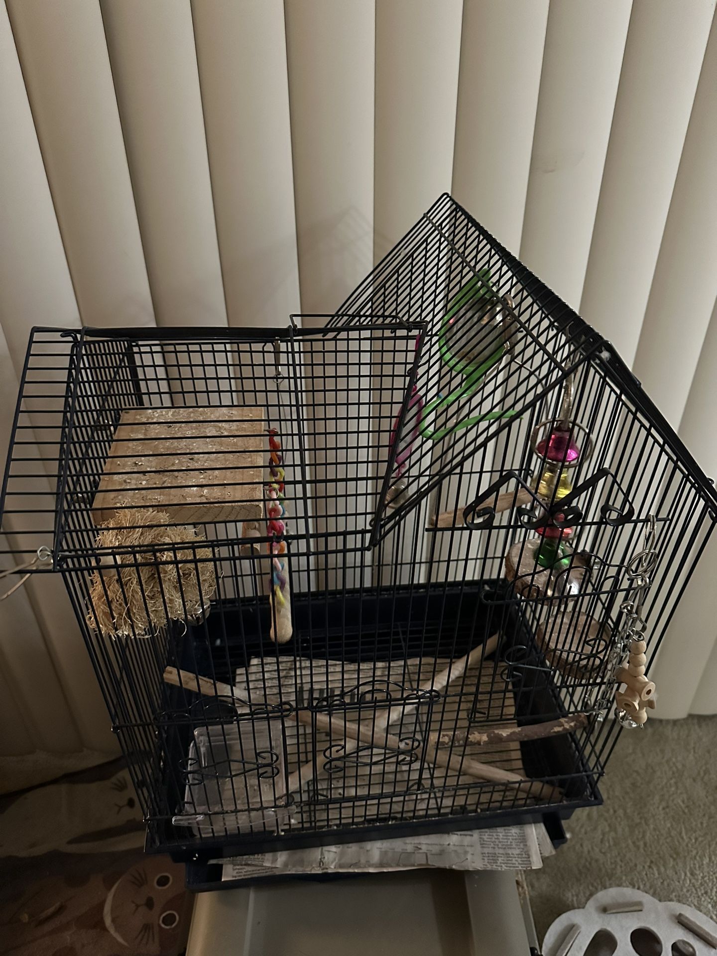 Slightly Used Navy Blue Birdcage