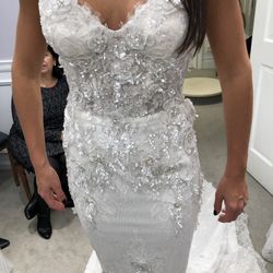 Pnina Tornai - 4726 Dream Collection Dress, Detachable Skirt, Veil And Blusher