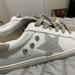 Vintage Havana White Crystal Star Sneakers