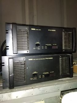 Yamaha amps and HUGE mixing board 100+ channels