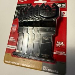 Milwaukee Multitool Blades Blades  5 Blades Pk  26.00. Each 