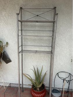 Bathroom over toilet shelf