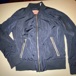 Levi’s Women's Melanie Newport Lightweight Bomber Jacket Navy Blue SMALL
