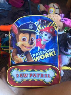 Paw patrol bag $5
