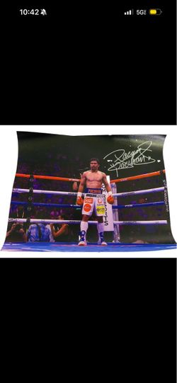 Manny Pac-Man Pacquiao Autographed Signed 11 x 14 Photo Picture Team Pacquiao