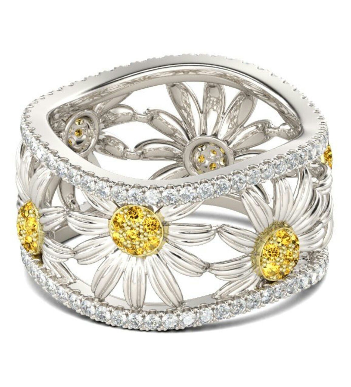 DAISY STERLING SILVER WOMEN'S BAND