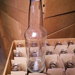 Clear Glass Soda Bottles 