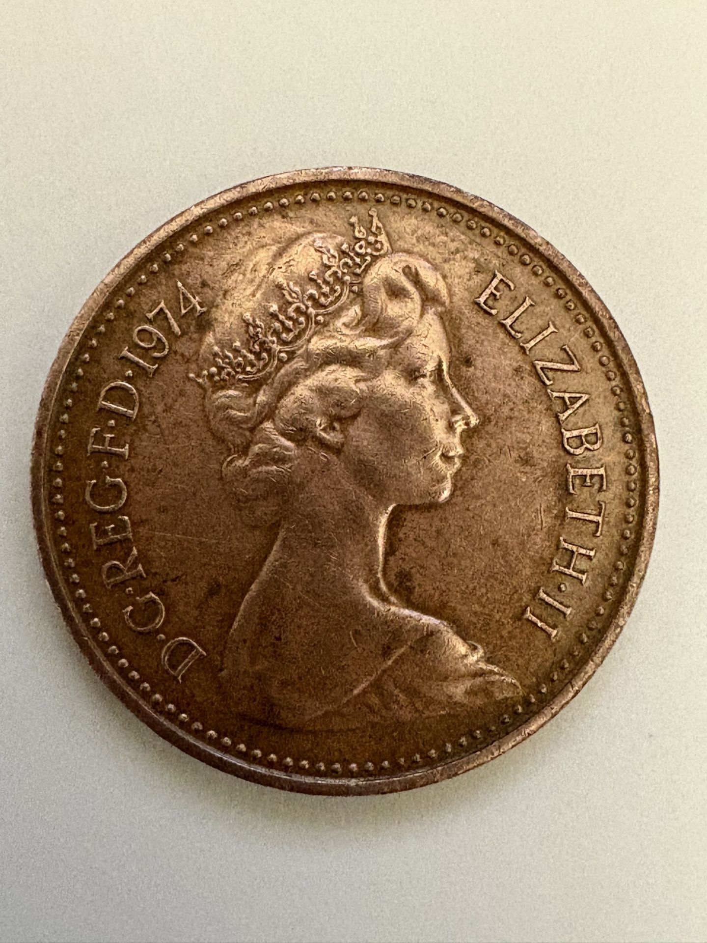 1974 Elizabeth ll Penny