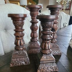 Wood Candleholders