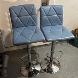 Baby blue Bar stools