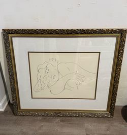 Large gold framed Henri Matisse print