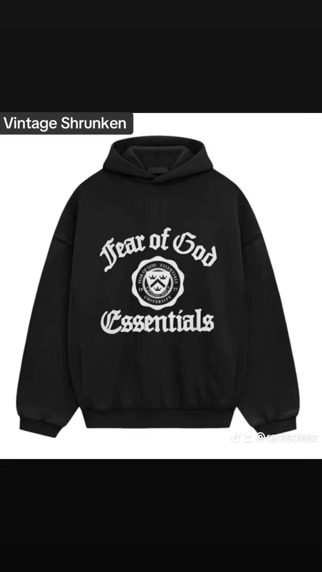 FEAR OF GOD Vintage Shrunken Hoodie