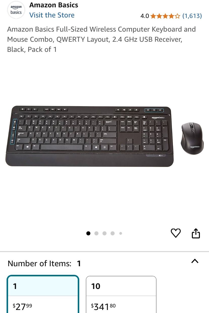 Wireless Keyboard & Mouse