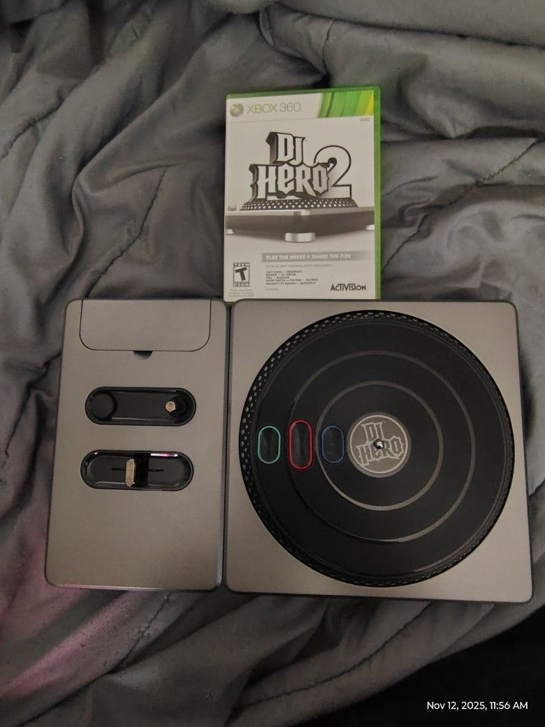 Dj Hero 2 Game With Turntable For Xbox 360