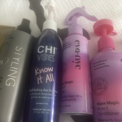 Brand New Hair Products With Blow dryer And Flat Iron Set 