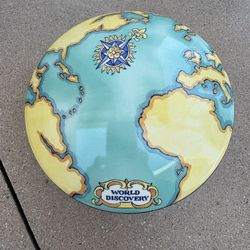 Tiffany & Co 2000 Tauck World Discovery Round Trinket Box Powder Covered Dish 