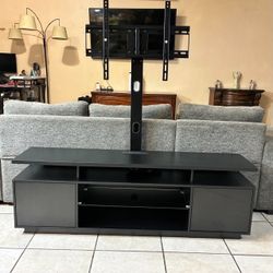 LED TV Stand w/ Power station - up to 70” TV - New