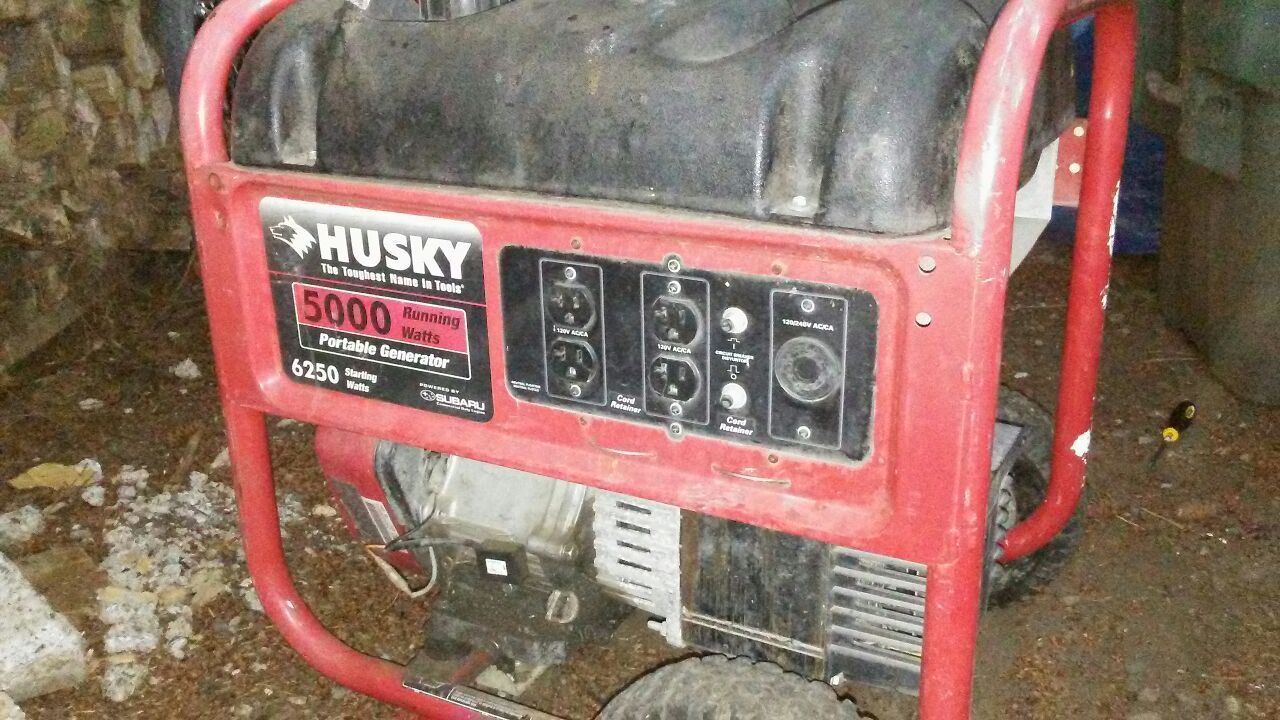 Husky 5000 watt generator subaru engine