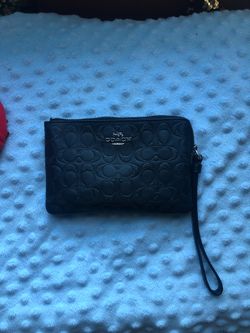 Small Black Coach Coin Purse