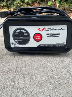 Schumacher 10 Amp Battery Charger & 2 Amp Maintainer