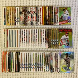 Washington Nationals 100 Card Baseball Lot!