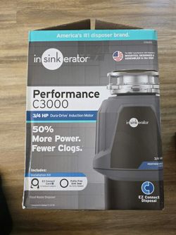 InSinkErator C3000 Performance 3/4 HP Compact Garbage Disposal