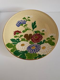 Vintage Japan hand-painted Floral Decorative Ceramic Plate