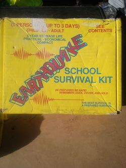 Earth quake prepare kit for kids