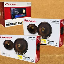 🚨 BLACK FRIDAY 🚨 Pioneer Double Din Car Stereo Bluetooth Usb CD Am Fm 2-Sets 6 1/2" 2-Way Coaxial Speaker System 🚨 No Credit Needed 🚨 
