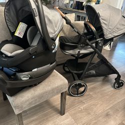 Evenflo Shyft intuiti Travel System revolve 180 Car Sear