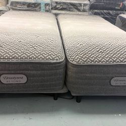 Split King Tempur-pedic Ergo Plus Adjustable Bed With Mattresses