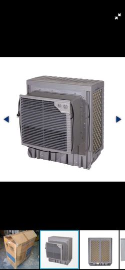 hessaire 6100 cfm 115-volt 2-speed window evaporative cooler for 2000 sq. ft