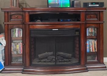 Electric Fireplace TV Stand Entertainment Center