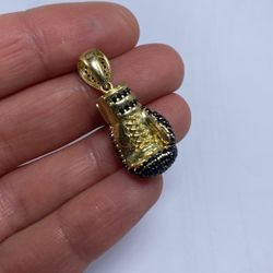 Gold Boxing Glove Pendant 14k Gold 